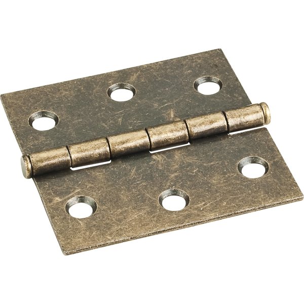 Hardware Resources Antique Brass 2-1/2"x2-1/2" Swaged Butt Hinge 33524AB